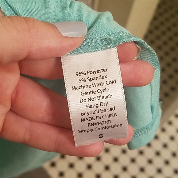 Leggings material baby blue Carly - Picture 5 of 5